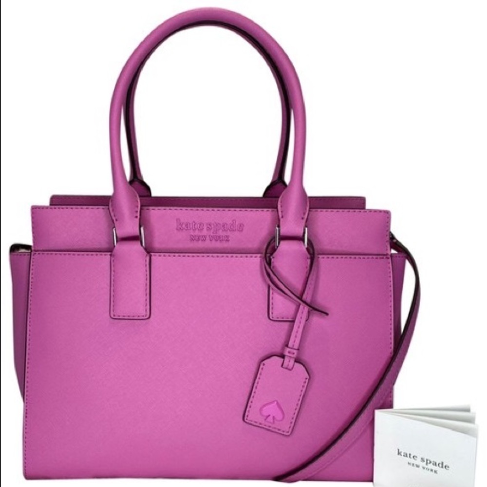 Kate Spade Medium Satchel Bag - Bright Pink - Picture 2 of 4
